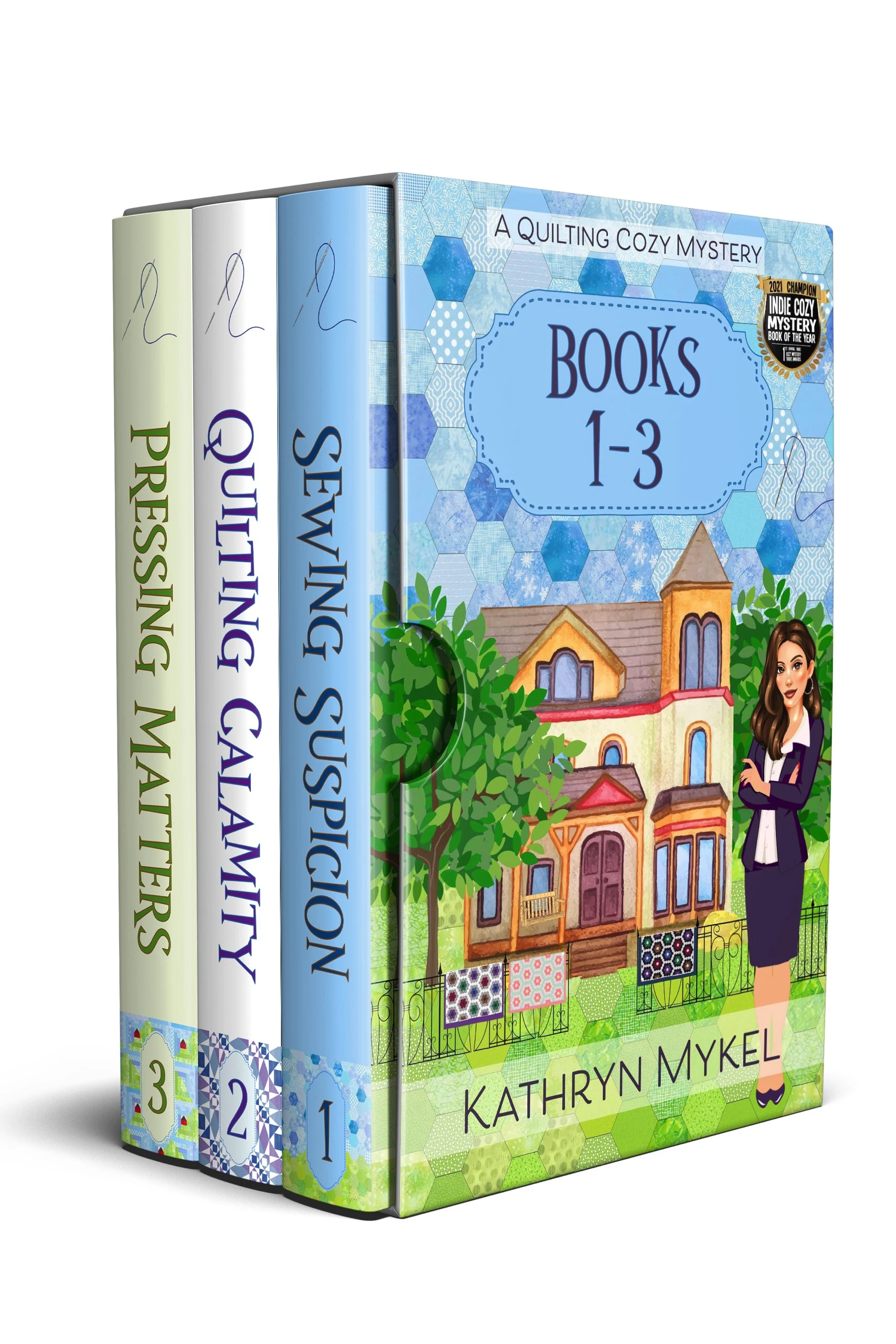 Quilting Cozy Mystery Series – Set 1 Books: 1-3: Sewing Suspicion, Quilting Calamity, Pressing Matters